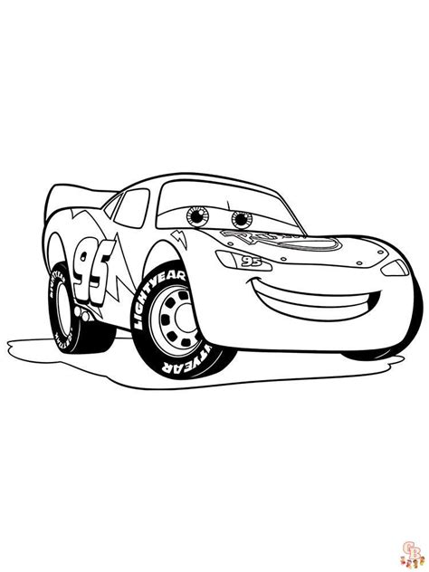 Lightning Mcqueen Racing Coloring Pages