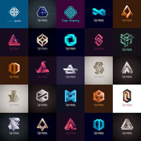 Abstract logo templates vector – Free Download | VectorPicFree