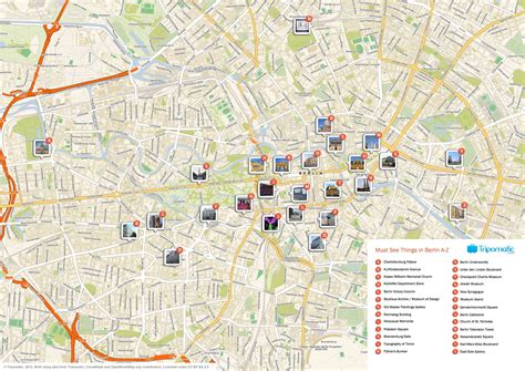 What to See in Berlin | Berlin tourist map, Tourist map, Tourist info