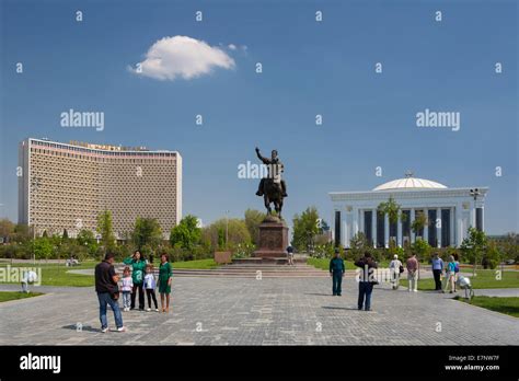 Amir Timur, Center Building, Tashkent, City, Uzbekistan, statue, Congress, architecture, city ...