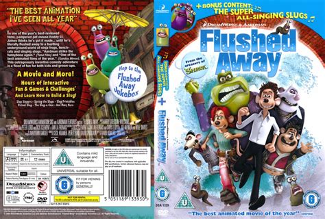 Flushed Away (2006) R2 - Cartoon DVD - CD Label, DVD Cover, Front Cover