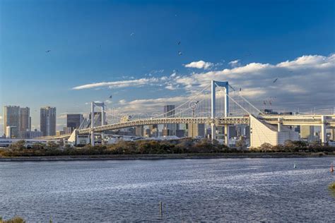 Odaiba Rainbow Bridge in Tokyo Stock Image - Image of harbour, urban ...