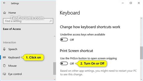 Turn On Use Print Screen Key to Launch Screen Snipping in Windows 10 ...