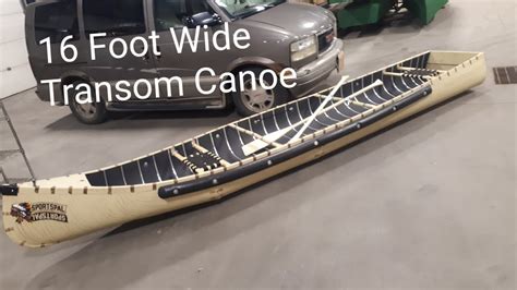 Canoe. 16 Foot wide transom Sportspal / Radisson canoe - YouTube