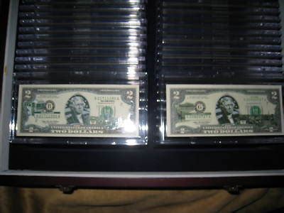 50 State 2 Dollar Bill Collection w/ Mahogany Case 50 $2 Bills Uncirculated!! | #402437932