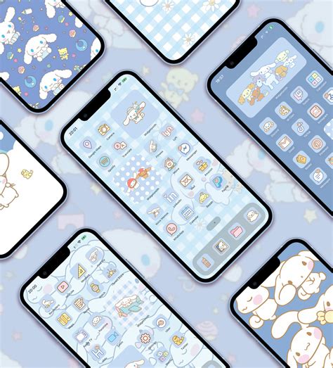 Cinnamoroll App Icons iOS - Light Blue Sanrio App Icons for iPhone