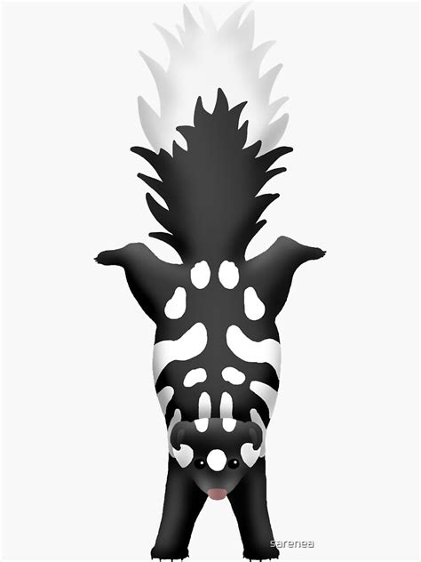 "Spotted Skunk Handstand" Sticker for Sale by sarenea | Redbubble