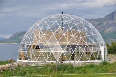 Gorgeous Solar Geodesic Dome Crowns Cob House in the Arctic Circle