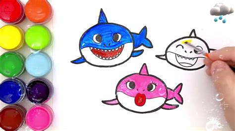 Baby Shark Painting | Learn Painting | Happy Kids Show - YouTube