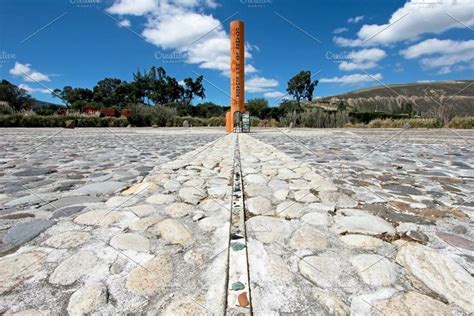 Equator line monument marks the stock photo containing equator and ...