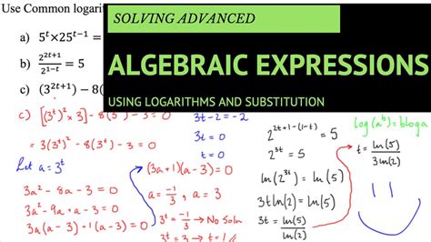 Solving Advanced Algebraic Expressions (Examples) - YouTube