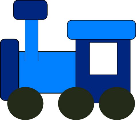 Blue Train Clip Art at Clker.com - vector clip art online, royalty free & public domain