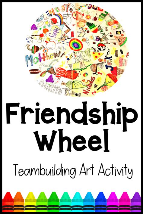 Best Friendship Wheel Art Project for Kids - Hands-On Teaching Ideas