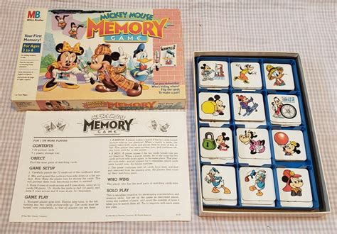 Vintage Mickey Mouse Memory Game Vintage Disney Game - Etsy