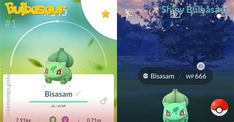 Shiny Bulbasaur - Pokemon Go