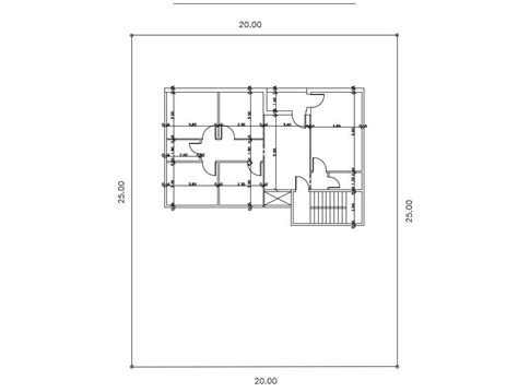 20 By 25 House Design Plot Plan Free DWG File - Cadbull