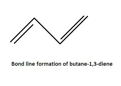 write bond line formation of buta-1-3-diene - Brainly.in