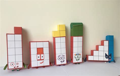 Numberblocks 1 10 Printable Paper Toys Origami Templates Ec | Images ...
