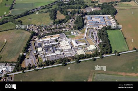 Aerial view of HM Prison Humber, also known as Everthorpe Prison, near South Cave, East ...