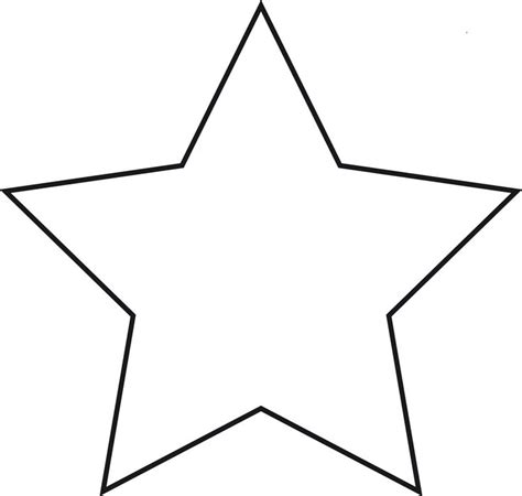 a star that is black and white with no outline on the bottom, it's not