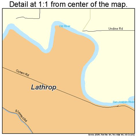 Lathrop California Street Map 0640704