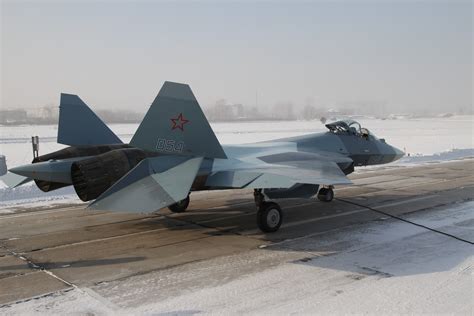 Asian Defence News: Russian fifth-generation Sukhoi-T-50 fighter aircraft completes first long ...