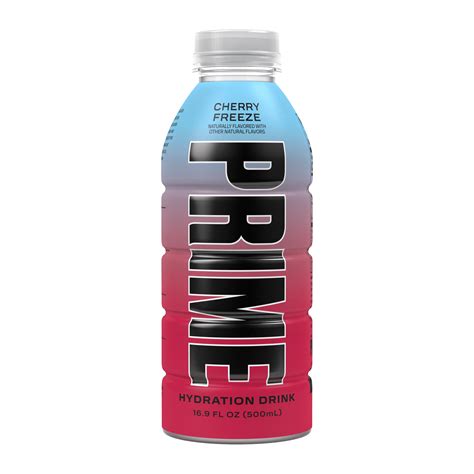 Prime Hydration Drink, Cherry Freeze, 16.9 fl oz, 20 Calories, 10% Coconut Water - Walmart.com