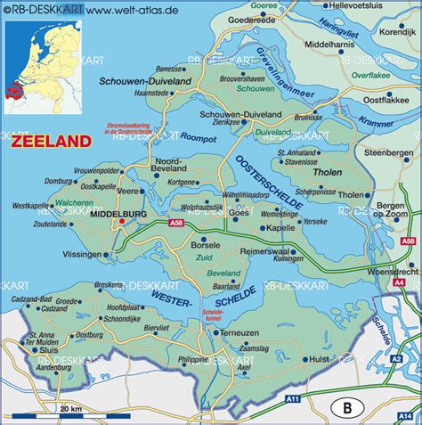 Zeeland Netherlands Map