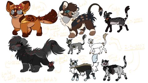 CLAW Designs - Batch 5 by fuzzyfishyy on DeviantArt