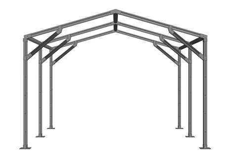 Modular Galvanized Steel Frames for Greenhouses - RED Metal