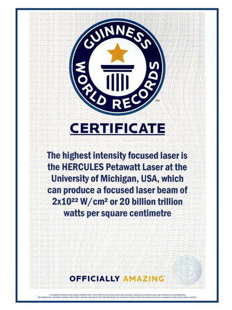 Guinness World Record Certificate Template (2 within Guinness World ...