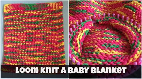 How to loom knit a baby blanket - for beginners