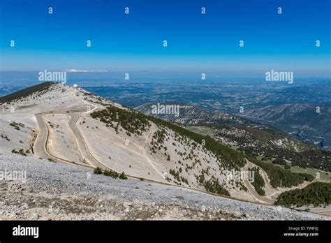 Panoramic view from the summit of Mont Ventoux, the 'Giant of Provence ...