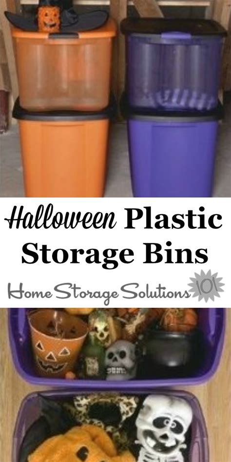 Halloween Plastic Storage Bins: Store Your Halloween Decorations In Style