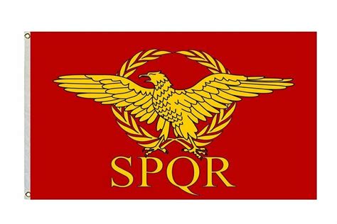 SPQR Roman Empire Senate and People of Rome Flag Size 3x5 Feet Banner Man Cave | eBay | Roman ...