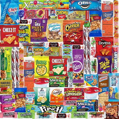 Amazon.com: Snack Box Care Package Variety Pack- Bulk Assortment (60 Count)