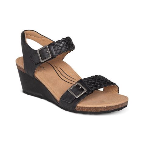 Grace Adjustable Woven Wedge | Arch support sandals, Supportive sandals ...