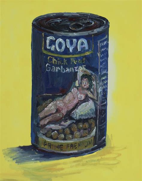 Goya's Nude Maja on can of beans Painting by John Kilduff | Saatchi Art