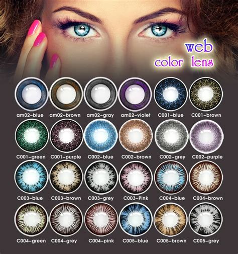 14.2mm Best Choice Charming Korea Design 1 Year Disposable Colored Contacts Lens - Buy Tri Color ...