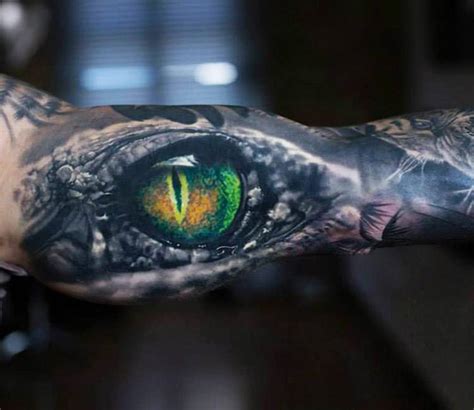 Dragon eye tattoo by Denis Sivak | Post 13032