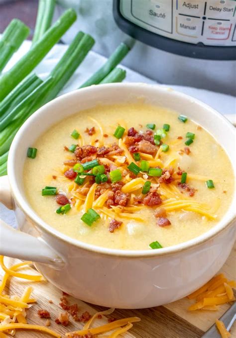 Instant Pot Loaded Potato Soup - Belle of the Kitchen