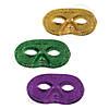 Mardi Gras Glitter Half Masks | Oriental Trading