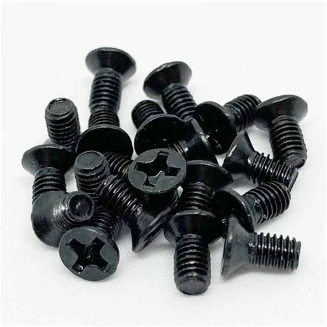 20 M3X6 BLACK ZINC COUNTERSUNK SCREW