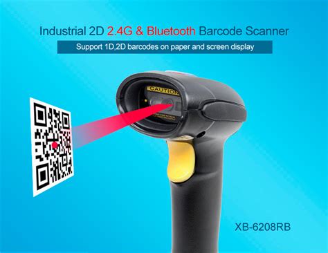 Long Range Qr Wireless Barcode Scanner 2D Bluetooth Barcode Scanner USB Barcode Scanner for ...