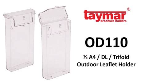 OD110 - Taymar Outdoor Brochure Holder - YouTube