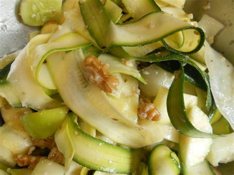 Zucchini walnut salad (suitable for ekadasi)