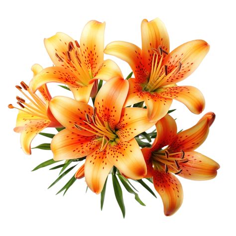 Orange Lilies Flower, Lily, Flower, Bud PNG Transparent Image and Clipart for Free Download