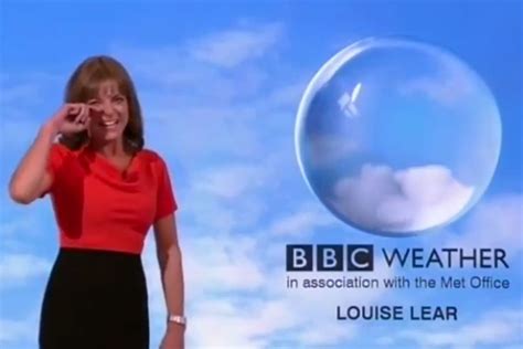 BBC Weather presenter Louise Lear has unstoppable giggling fit live on ...