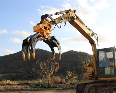 Wood/Log Grapple for Excavator - Attachments - JIANGTU