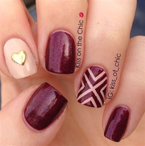 Maroon nails | Nails, Pretty nails, Beauty nails